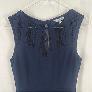 Speechless - Women’s Dress - Small - Navy - Lace Detail - Mini - Party